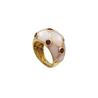 Mother of Pearl & Amethyst Ring (14K)