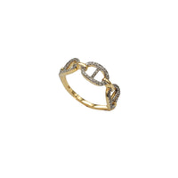 Diamond Two-Tone Mariner Ring (14K)