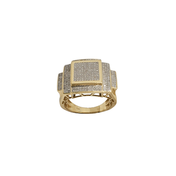 Diamond Square Men's Ring (10K)