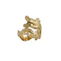 Textured Coiled Dragon Ring (14K)