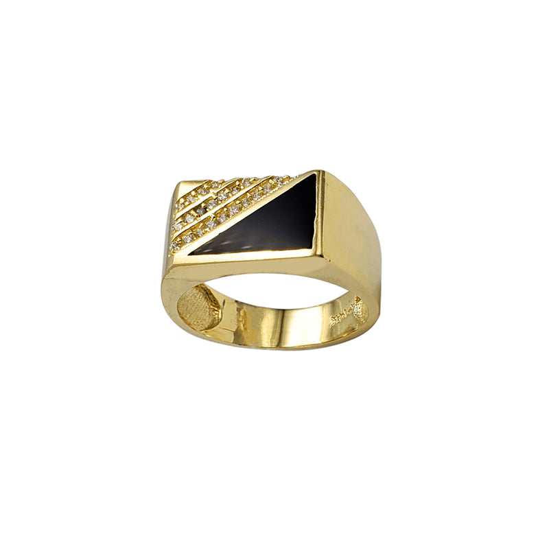 Rectangle Onyx Signet Ring