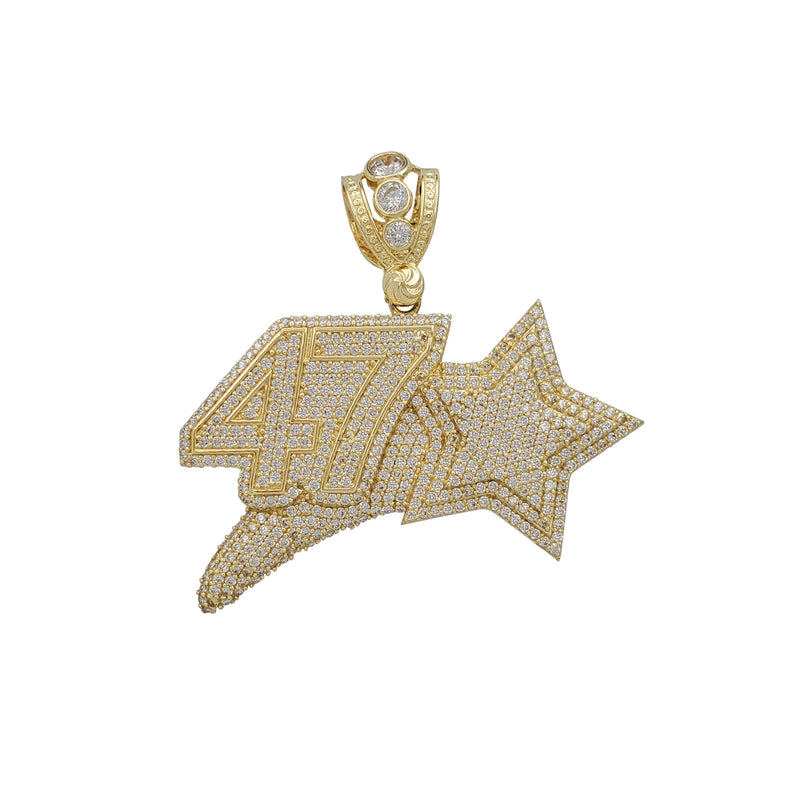 10k Gold Gemstone store Star Pendant