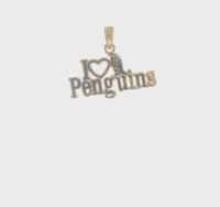 "I LOVE PENGUIN" Pendant (14K)