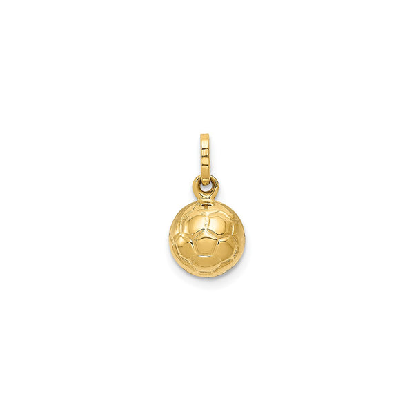 3D Soccer Ball Pendant (14K)