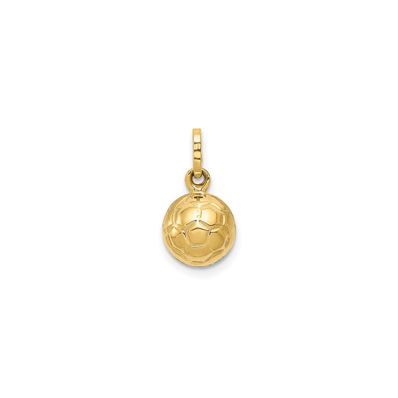 3D Soccer Ball Pendant (14K)