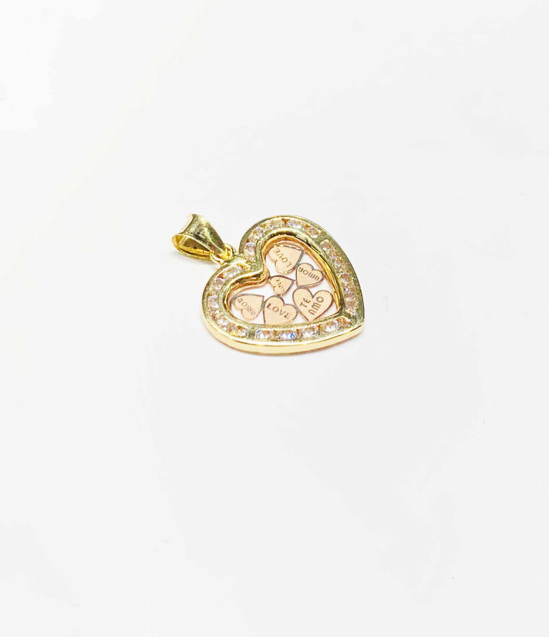 Little Heart CZ Pendant (14K).