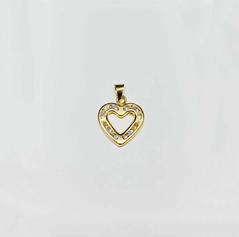 Little Heart CZ Pendant (14K).