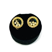 Round Floating Diamond Earrings (18K).