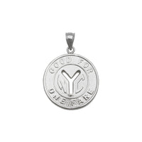 New York City Subway Token Pendant White Gold (14K) back - Popular Jewelry - New York