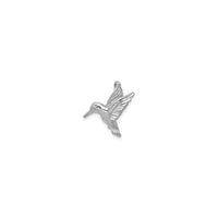 Flying Hummingbird Pendant white (14K) front - Popular Jewelry - New York