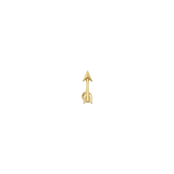 Arrow Tragus Ear Piercing (14K) front - Popular Jewelry - New York