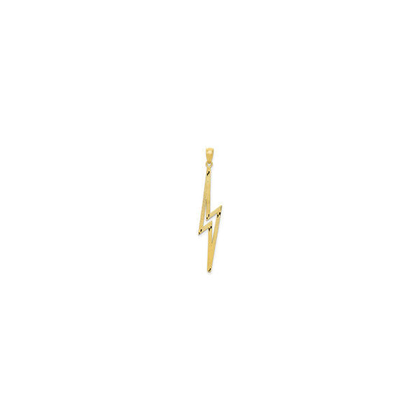 Lightning Contour Pendant (14K) front - Popular Jewelry - New York