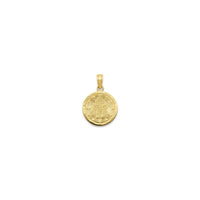 Miraculous Medal Circle Pendant (14K) back - Popular Jewelry - New York