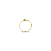 "Shooting Stars" Bypass Ring (14K) setting view - Popular Jewelry - New York