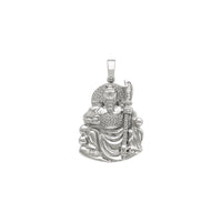 Guan Yu Guardian Deity Pendant (18K) front - Popular Jewelry - New York