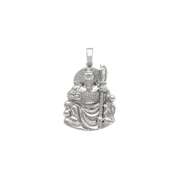 Guan Yu Guardian Deity Pendant (18K) front - Popular Jewelry - New York