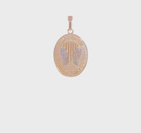 Guardian Angel Prayer Reversible Oval Medal (14K) 360 - Popular Jewelry - New York