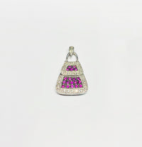 Diamond Lady Bag Pendant (14K).