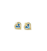 Little Heart CZ Earrings (14K)