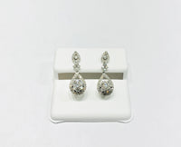 Diamond Drop Earrings (14K).