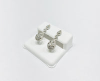 Diamond Drop Earrings (14K).