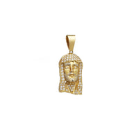 Jesus Head Mesh-Back Pendant (14K)