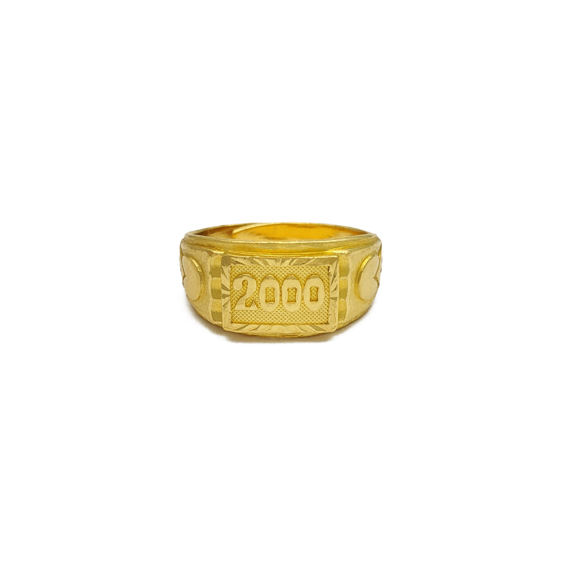 2000 Adjustable Ring (24K) front - Popular Jewelry - New York