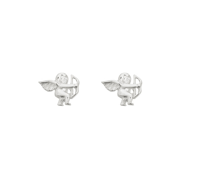 Cupid Stud Earrings (Silver)