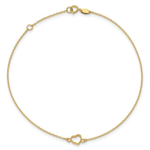 Heart Anklet Bracelet (14K)