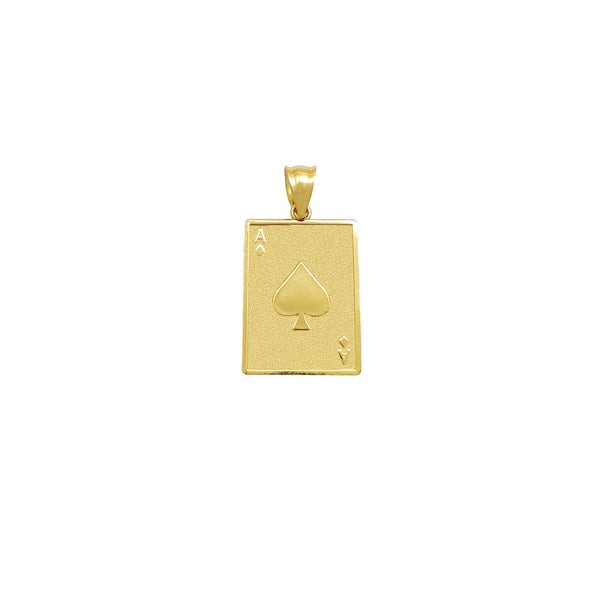 Ace of Spades Card Pendant (14K) Popular Jewelry New York