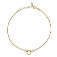 Two Tone Ball Bracelet (14K)