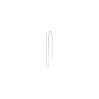 Bar Threader Earrings (Silver)