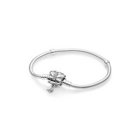 Butterfly Snake Chain Bracelet (Silver)