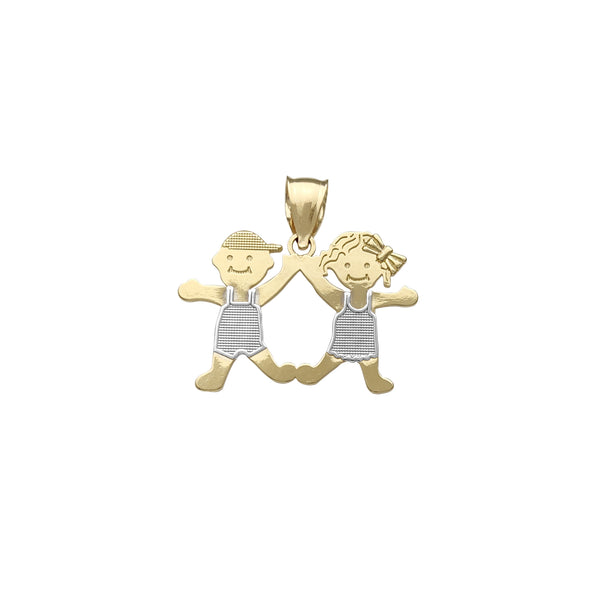 Boy & Girl Pendant (14K) Popular Jewelry New York