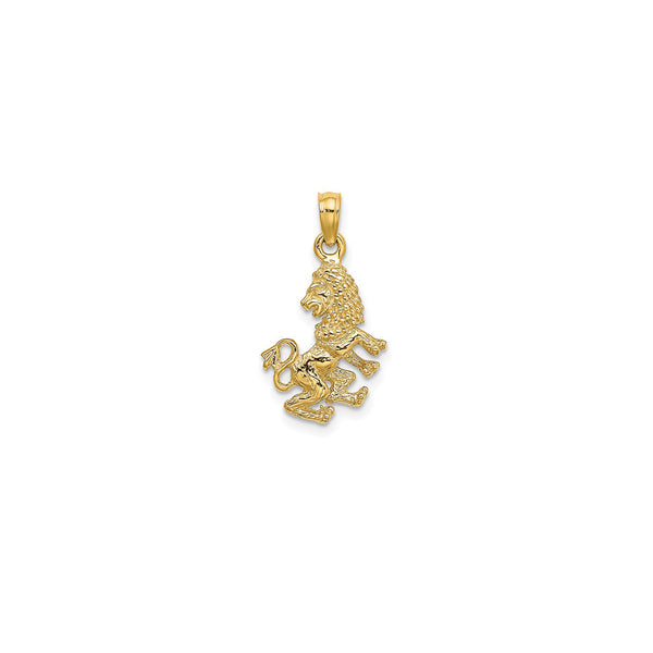 3-D Leo Zodiac Pendant (14K)