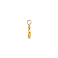 3-D Glossy Bowling Pin Pendant (14K)