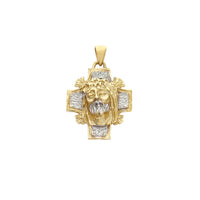 Cross Jesus Head Pendant (14K) Popular Jewelry New York