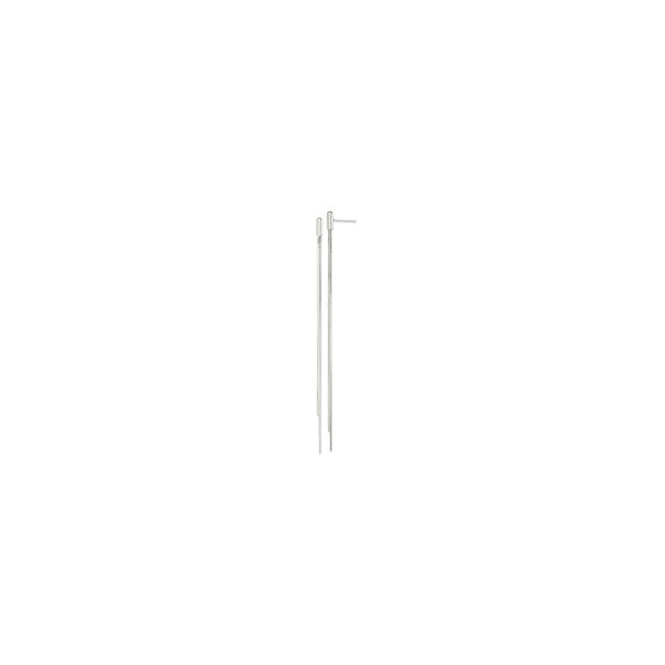 Dangling Snake Link Earrings (Silver)