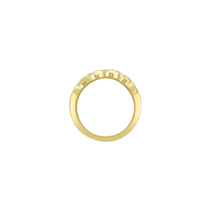 Baguette Diamond Cuban Ring (14K)