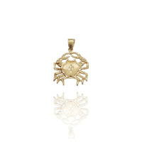 Diamond-Cut Cancer Zodiac Pendant (14K)