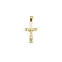 Diamond Cuts Crucifix Pendant (14K) Popular Jewelry New York