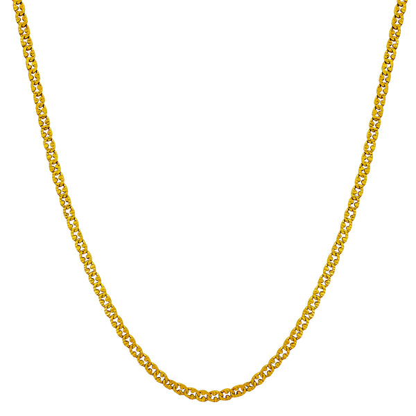 Diamond Cuts Semi-Mariner Chain (24K) Popular Jewelry New York