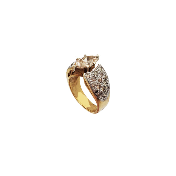 Diamond Hard Sett Engagement Ring (14K)