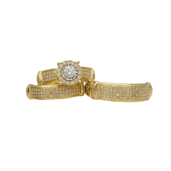 Diamond Three-Piece-Set Ring (14K) Popular Jewelry New York