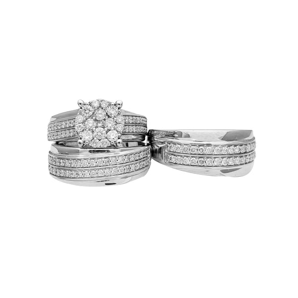 Diamond Three-Piece-Set Ring (14K) Popular Jewelry New York