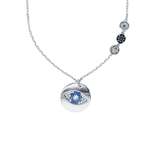 Evil Eye Necklace (Silver)