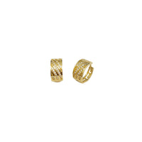 Multiple Row Huggie Earrings (14K)