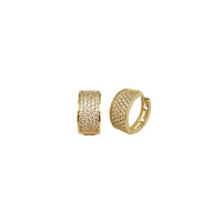 Five-Row Huggie Earrings (14K)