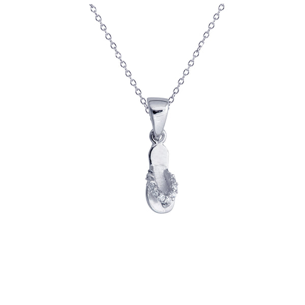 Flip Flop Necklace (Silver)