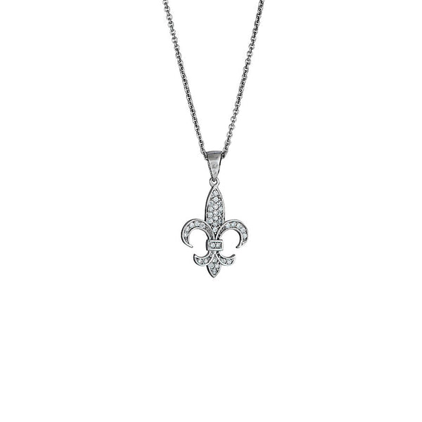 Fleur De Lis Necklace (Silver)